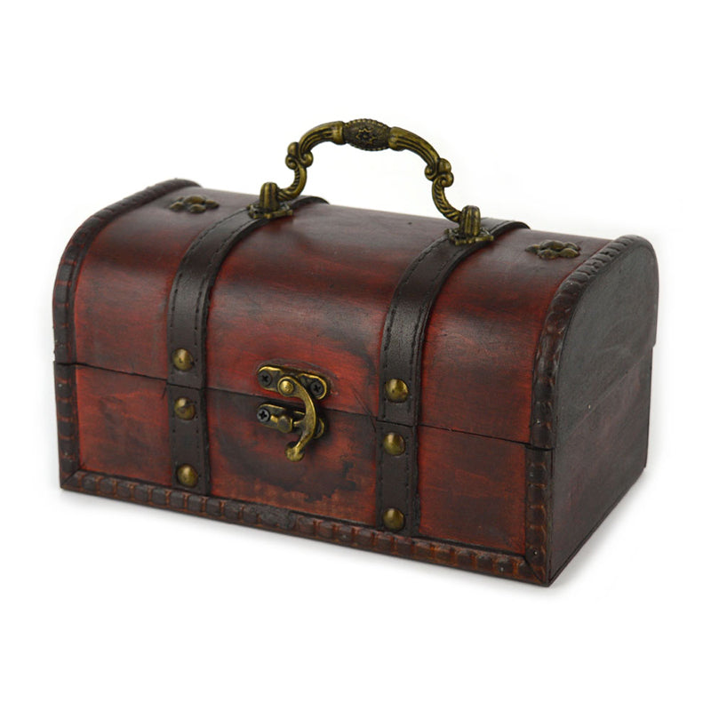 Robetoy Treasure Chest in Wood, 20 cm