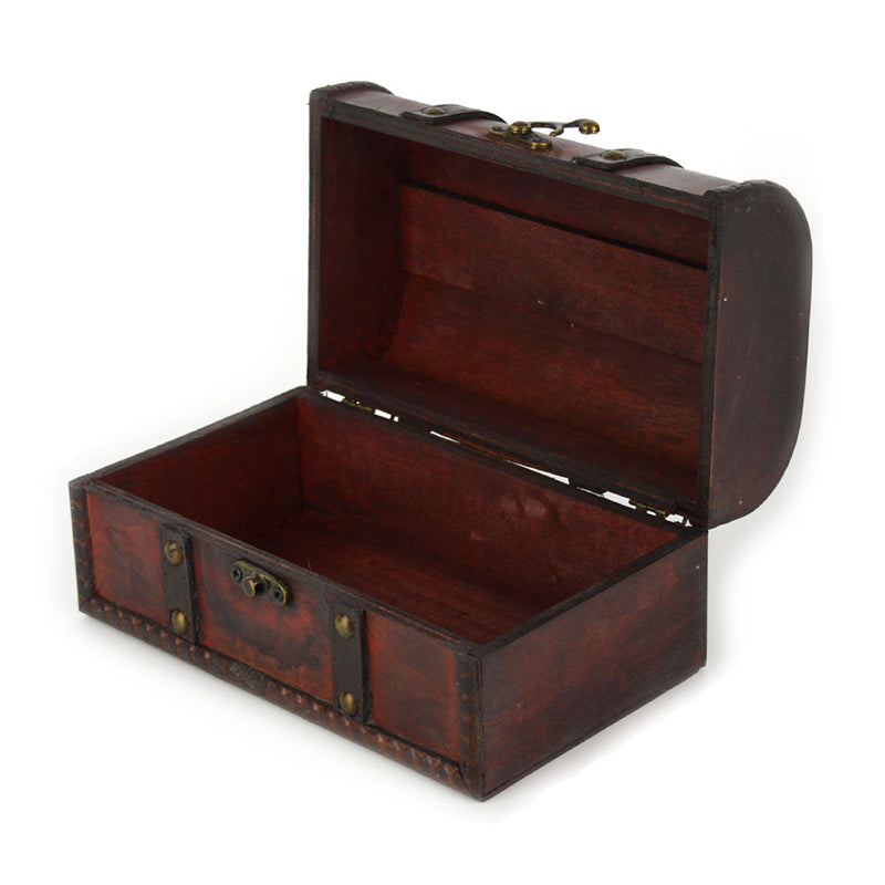 Robetoy Treasure Chest in Wood, 20 cm
