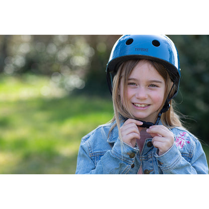 Trybike Retro Bicycle Helmet, Petrol Blue