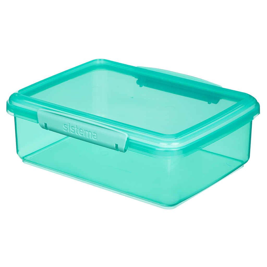 Sistema Coloured Lunch Box with 1 Compartment, 2L - Teal