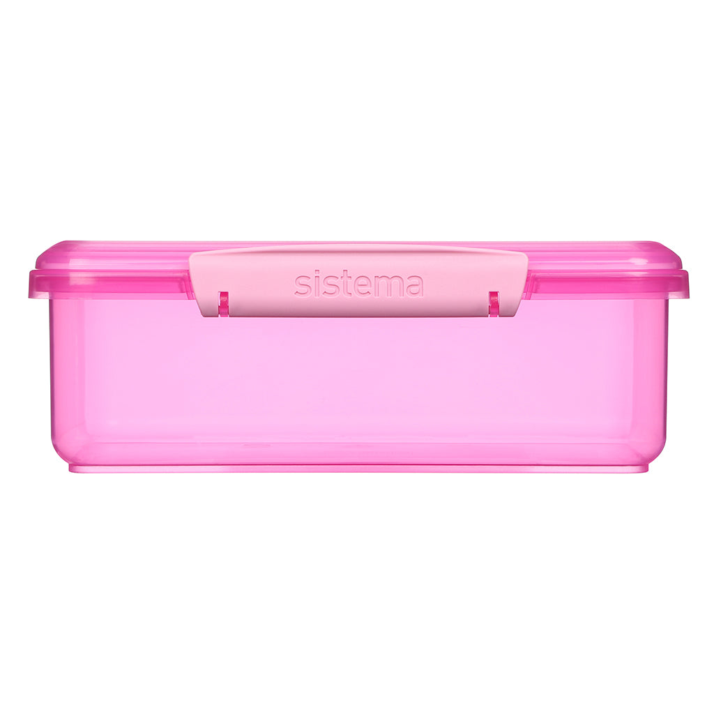 Sistema Coloured Lunch Box with 1 Compartment, 2L – Pink