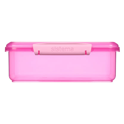 Sistema Coloured Lunch Box with 1 Compartment, 2L – Pink
