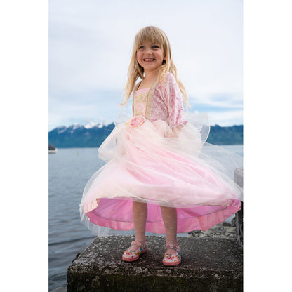 Great Pretenders Dress-Up Costume, Princess Dress Pink Rose - Size 3-6 Years