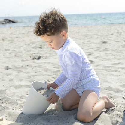 Petit Crabe UV Swim Shirt, Sydney, Baby Blue/White - Ages 0-10