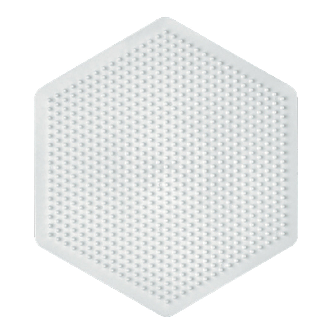 Hama perleplade - Stor sekskant til midi perler