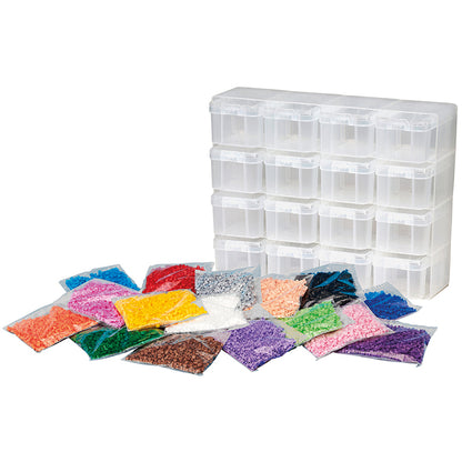 Hama Midi, Large Storage Box with 16 Compartments and Midi Beads
