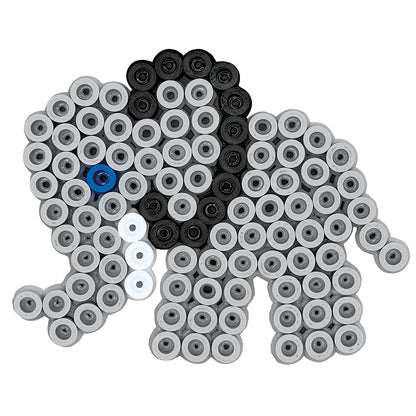 Hama Maxi 600 Beads and 2 Pegboards – Lion/Elephant in Tub