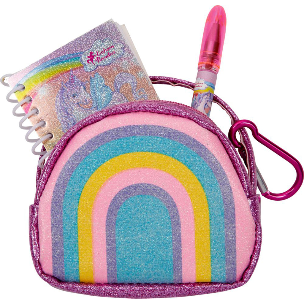 Spiegelburg Little Glitter Bag with Writing Set, Rainbow