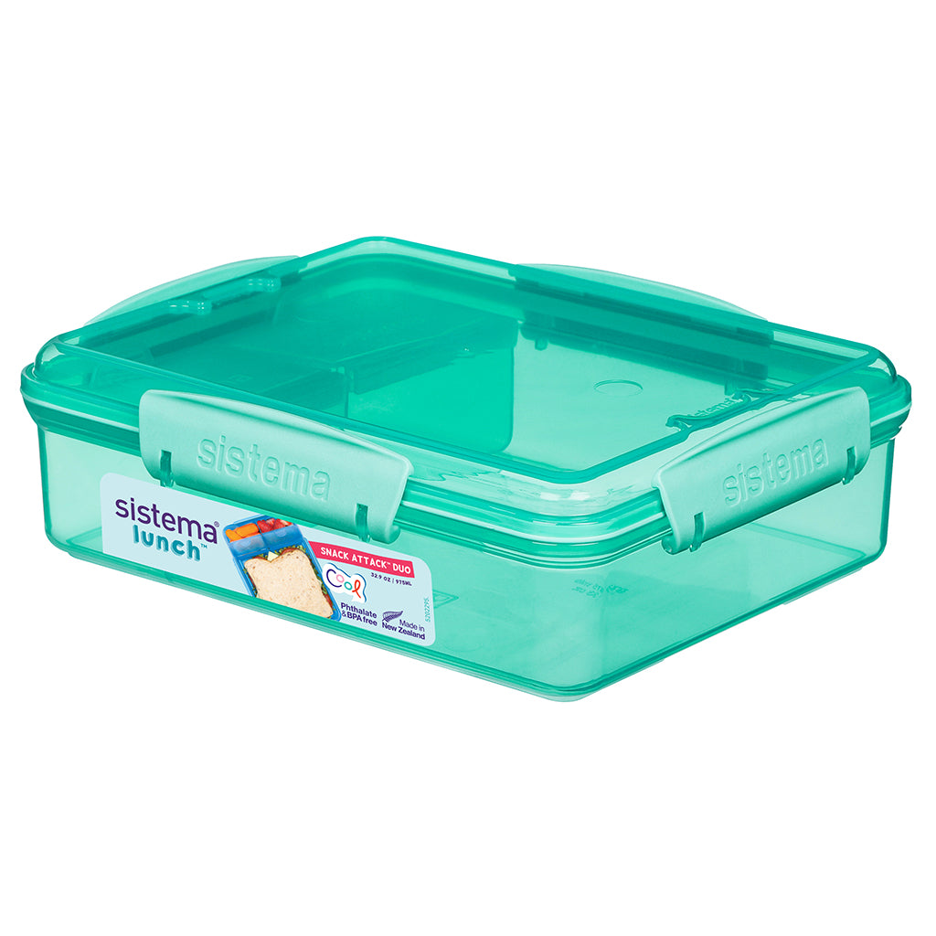 Sistema Snack Attack Duo lunch 975 ml, Teal