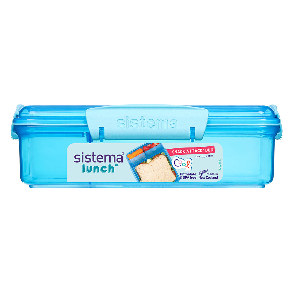 Sistema Snack Attack Duo Lunch Container 975 ml, Blue