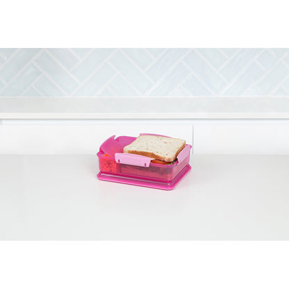 Sistema Snack Attack Duo Lunch Container 975 ml, Pink