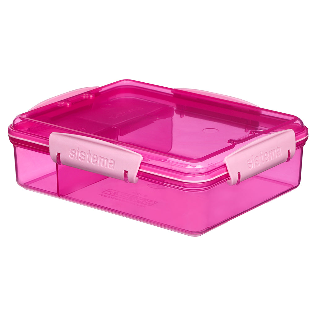Sistema Snack Attack Duo Lunch Container 975 ml, Pink