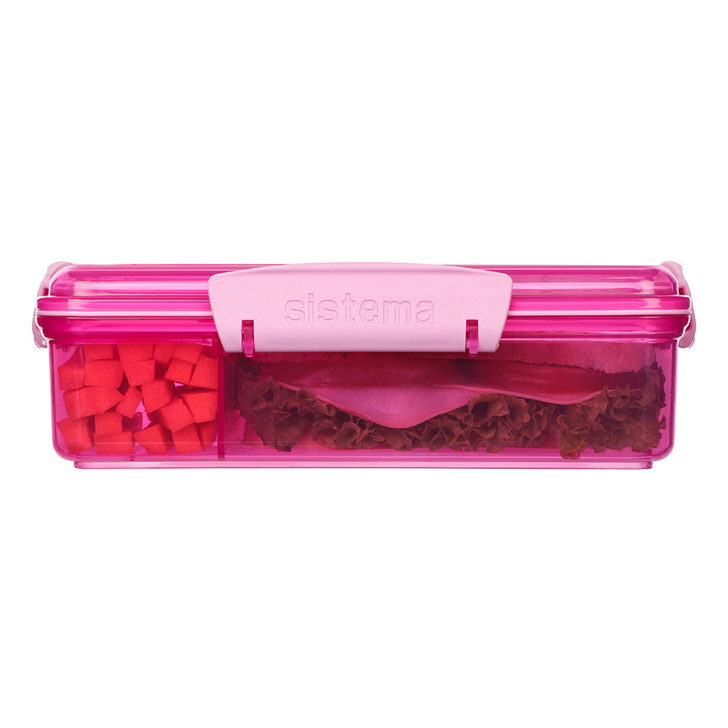 Sistema Snack Attack Duo Lunch Container 975 ml, Pink