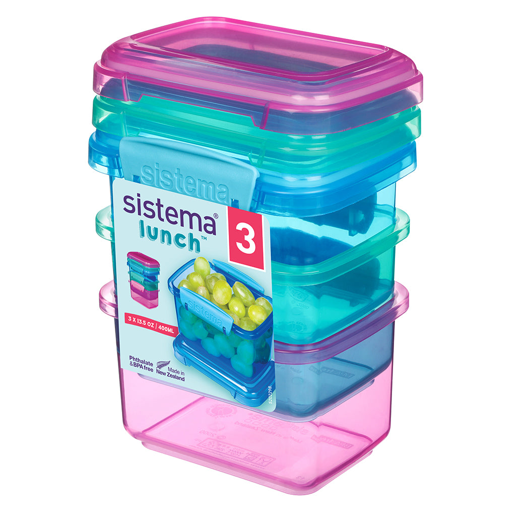 Sistema Lunch Packs 3-pak 400 ml