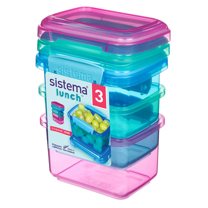 Sistema Lunch Packs 3-pak 400 ml