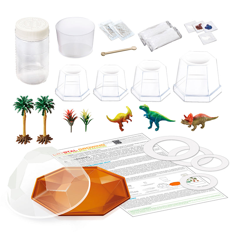 KidzLabs Experiment Set, Dinosaur Crystal Terrarium – For Ages 10 and Up