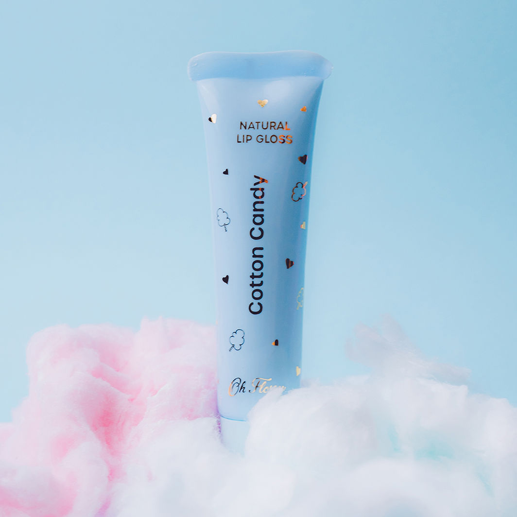 Oh Flossy Natural Lip Gloss for Kids, Set of 3 Colors