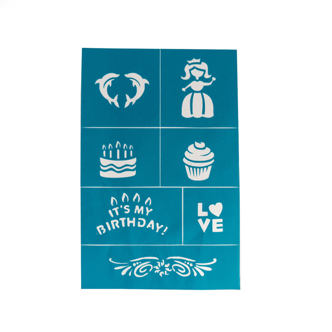 Oh Flossy Face Painting and Makeup Stencils for Kids