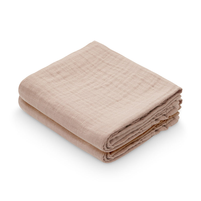 Cam Cam Organic Muslin Cloths, 2-Pack – Dusty Rose