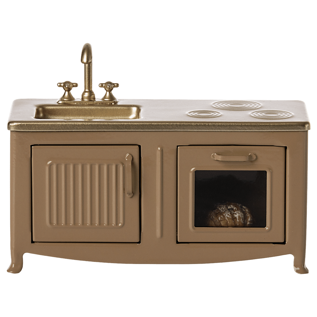 Maileg Doll Accessories, Kitchen for Mice - Light Brown