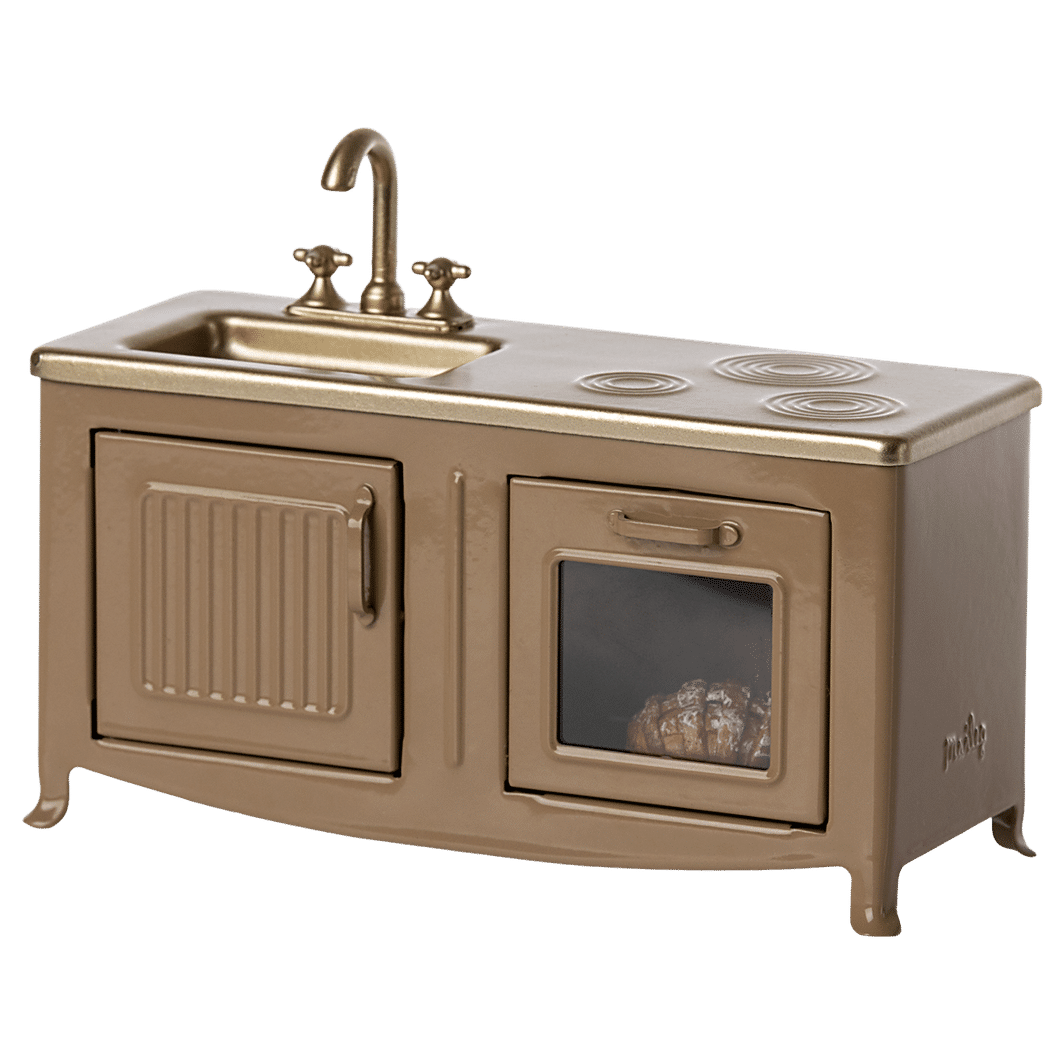 Maileg Doll Accessories, Kitchen for Mice - Light Brown