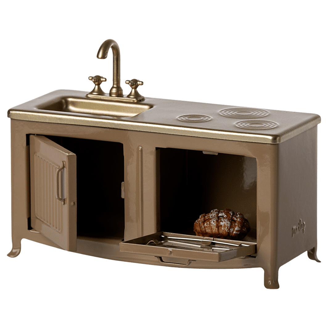 Maileg Doll Accessories, Kitchen for Mice - Light Brown