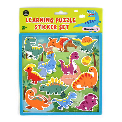 Robetoy Sticker Puzzle for Young Children, Dinosaur – 12 Pieces