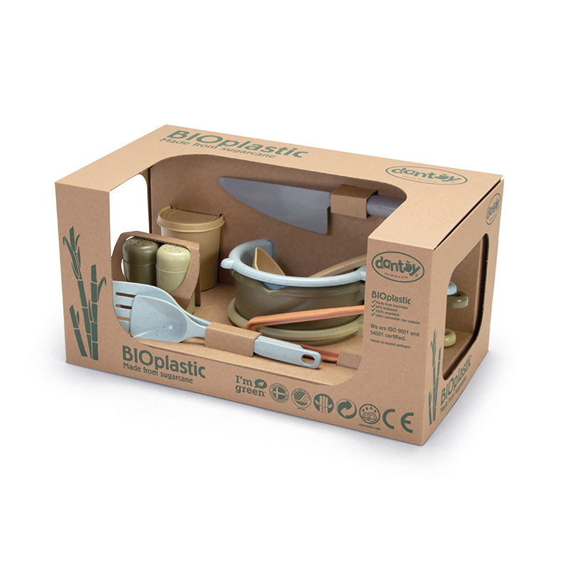 Dantoy Bioplastic Kitchen Set in Gift Box, Nordic Swan Ecolabel