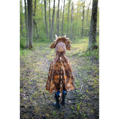 Great Pretenders Animal Costume, Grandasaurus Triceratops Cape with Claws - Size 4-6 Years