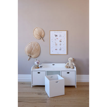 Cam Cam Luca Storage Box for Luca Bench, White