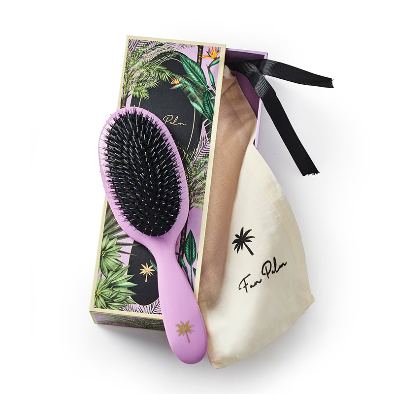 Fan Palm Hairbrush, Butterfly - Medium