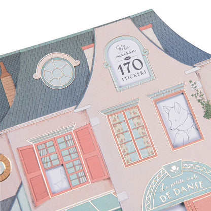 Moulin Roty Coloring Book with 170 Stickers, The Little Dance School