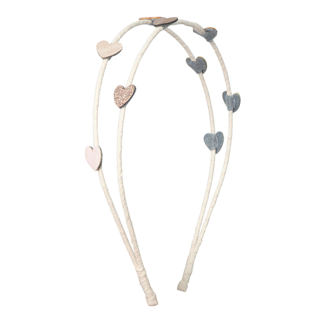 Mimi &amp; Lula, Double Headband - Teeny Heart By The Seaside