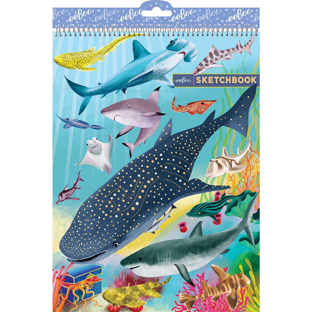 eeBoo Sketchbook, Sharks &amp; Friends