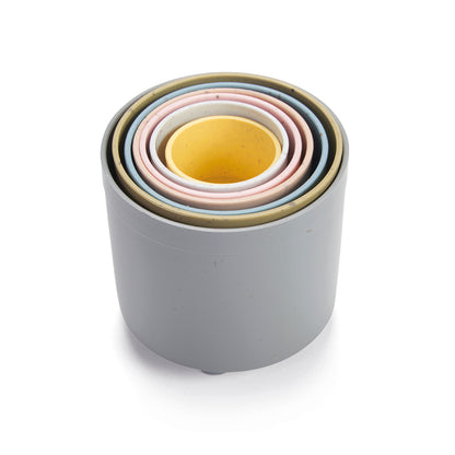 Dantoy Bioplastic Tiny Stacking Cups, Swan Label - From 6 Months