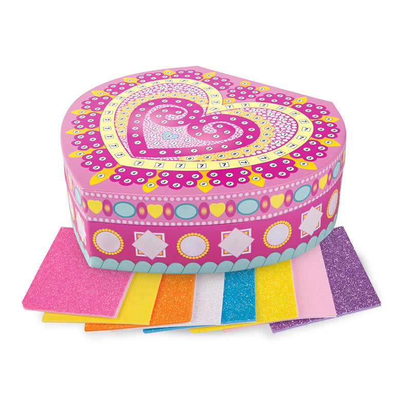 Sticky Mosaics Heart Jewelry Box