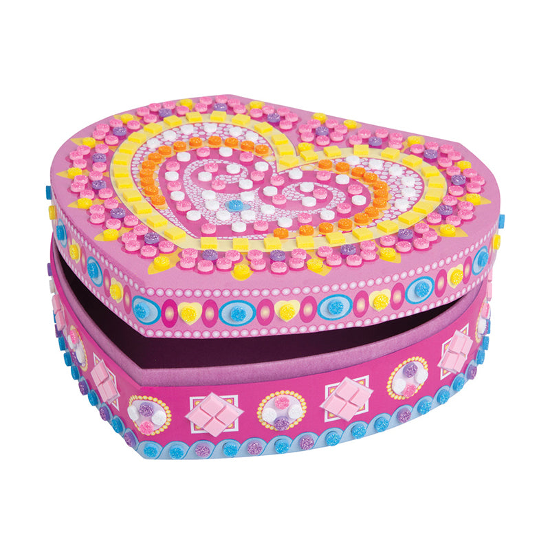 Sticky Mosaics Heart Jewelry Box