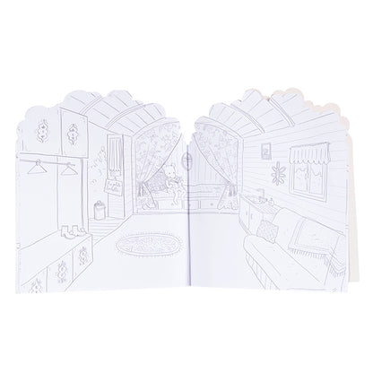 Moulin Roty Coloring and Sticker Book, Wood