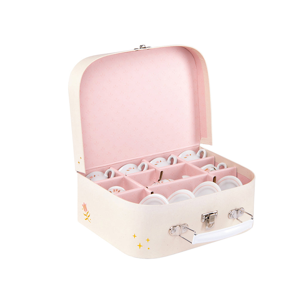 Moulin Roty Suitcase Tea Set, 11 Pieces - La petite école de danse