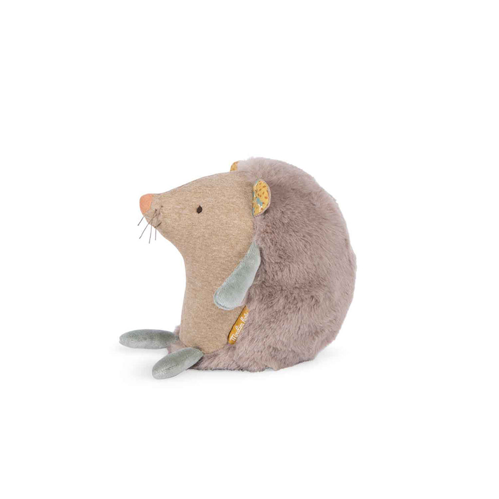 Moulin Roty Plush Toy with Musical Pull, Hedgehog - 19 cm