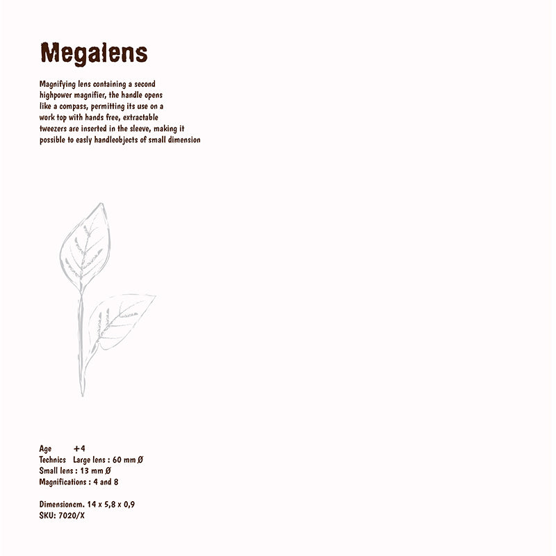 Navir Explora Mega Lens Magnifying Glass with Mega Lens