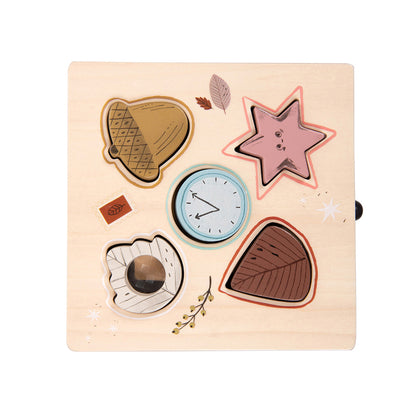 Moulin Roty Shape Sorting Box with Drawer, Après la Pluie