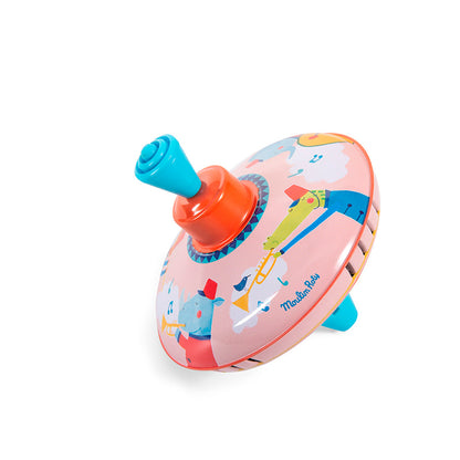 Moulin Roty Metal Spinning Top, Small - Musical Parade