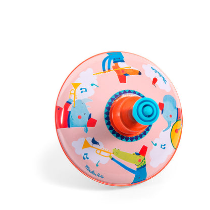 Moulin Roty Metal Spinning Top, Small - Musical Parade
