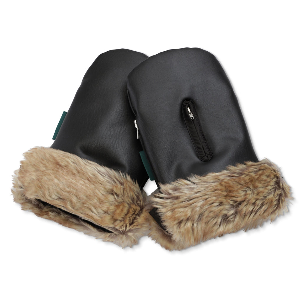 KongWalther Stroller Mittens, Østerbro Mittens – Black Fur