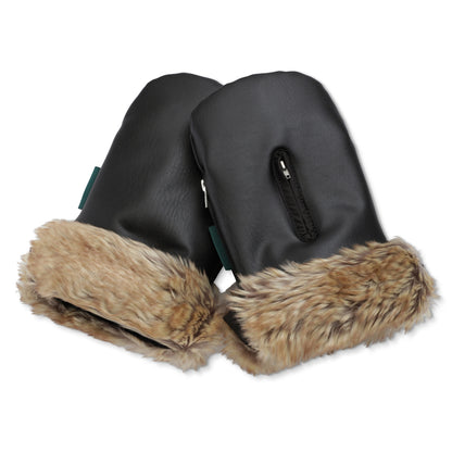 KongWalther Stroller Mittens, Østerbro Mittens – Black Fur