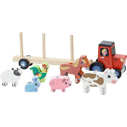 Vilac Tractor with Stackable Animals