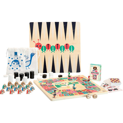 Vilac Wooden Games, Box Set of 4 Games
