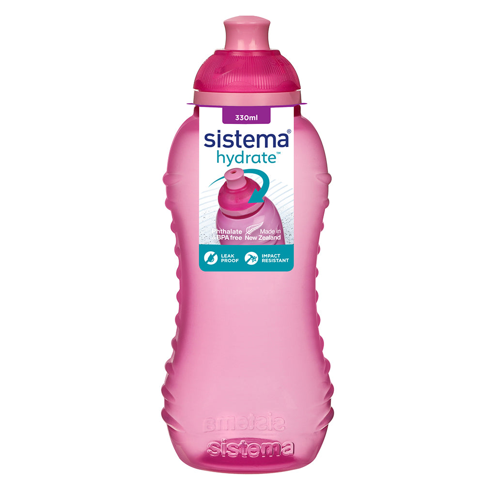 Sistema drikkedunk, Pink/lyserød, 330 ml