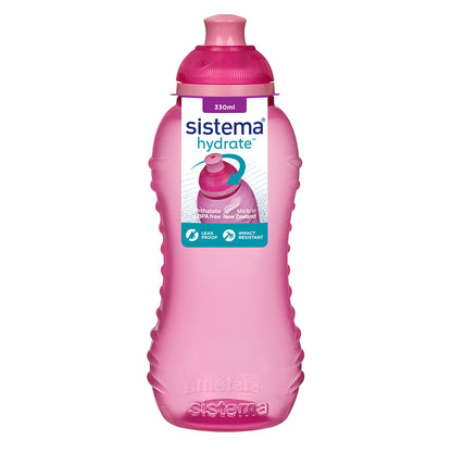 Sistema drikkedunk, Pink/lyserød, 330 ml